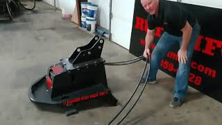 MiniExcavator Brush Cutter by RUT MFG Brush Eliminator [upl. by Pallaton]