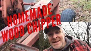 Homemade PTO type wood chipper [upl. by Haneen]