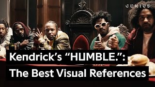 Kendrick Lamar’s “HUMBLE” The Video’s Best Visual References  Genius News [upl. by Gnut]