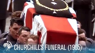 Sir Winston Churchills Funeral A World In Remembrance 1965  British Pathé [upl. by Arreis181]