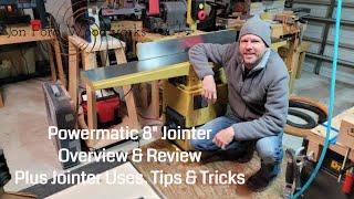 Powermatic 8 Inch Jointer Overview amp Review  Basic Jointer Uses and Functions [upl. by Annovahs847]