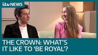 Full Interview Josh O’Connor and Erin Doherty on being in series three of The Crown  ITV News [upl. by Jerusalem]