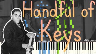 Thomas quotFatsquot Waller  Handful of Keys 1929 Classic Jazz  Swing  Stride Piano Synthesia [upl. by Brenza]