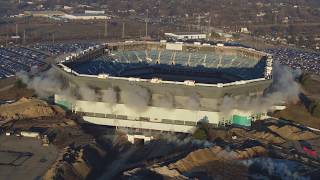 Pontiac Silverdome Demolition Fail 4K [upl. by Hsirt]