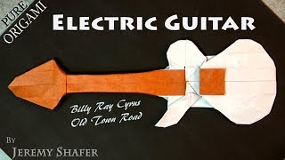 How to make an Electric Guitar  Pure Origami [upl. by Inacana]