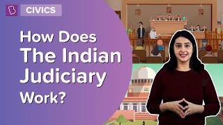 How Does The Indian Judiciary Work  Class 8  Civics  Learn With BYJUS [upl. by Ydnic]