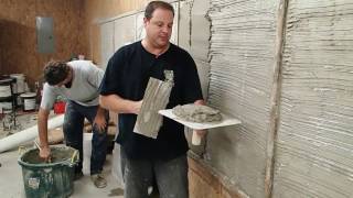 How To Hand Carve Stone Edge Surfaces Wall Mix [upl. by Fawcette]