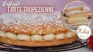 Tarte Tropezienne 😍🌴 Wie Bienenstich nur besser 😎 Kikis Kitchen [upl. by Svirad55]