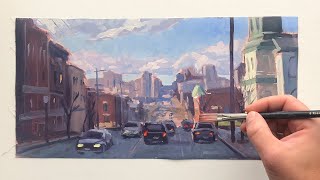 TIPS for painting STREET SCENES [upl. by Zurn]