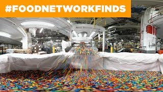 How MampMs Are Made 360° Candy Factory Tour  The Best Restaurants in America  Food Network [upl. by Trevorr]