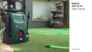 How to use your Bosch AQT 3512 pressure washer [upl. by Enyrhtak]