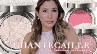 CHANTECAILLE HOLIDAY PERLE 2021 COLLECTION Review Swatches and Application in Natural Light [upl. by Yliak]