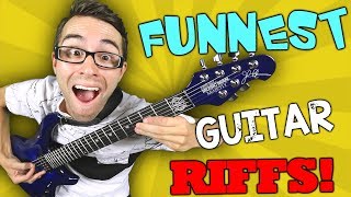 TOP 10 Funnest Guitar Riffs to Play [upl. by Nera]