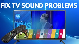 How to fix Volume amp Sound problems in all television brands [upl. by Yelahs]