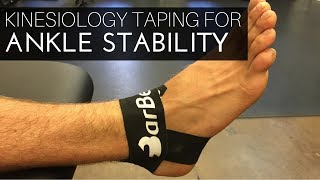 Kinesiology Taping for Ankle Stability [upl. by Lapotin549]