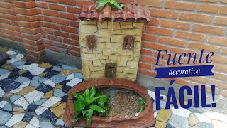 Fuentes de agua pequeñas para jardin facil de hacer [upl. by Strong804]