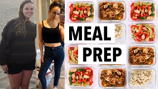 WEIGHT LOSS MEAL PREP WEEK FOR WOMEN 1 WEEK IN 1 HOUR  how I lost 50 lbs [upl. by Ryun227]