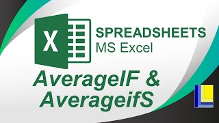 MS Excel  AverageIF and AverageifS [upl. by Noseaj]