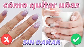 Como QUITAR uñas ACRÍLICAS en casa FÁCIL Y SIN DAÑAR ♥ Jimena Aguilar [upl. by Appolonia19]