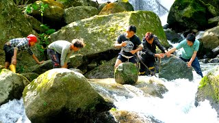 Fishing in the upper Himalayan River of Nepal [upl. by Iey]