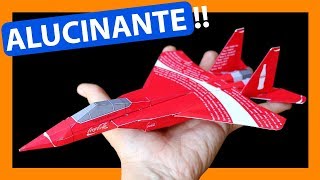 🔥 Como hacer un AVION DE PAPEL de GUERRA para imprimir en 3d que vuele mucho y lejos AEROMODELISMO [upl. by Aloke]