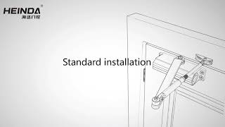 Door closer standard installation [upl. by Runstadler]