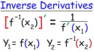 Derivatives of Inverse Functions  Calculus [upl. by Genevieve762]