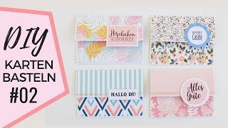 Karten selber basteln  DIY  Cards  Bastelanleitung  Basteln  Tutorial [upl. by Ardekahs487]