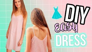 Cómo hacer un vestido lencero muy fácil  DIY SLIP DRESS [upl. by Anihc]