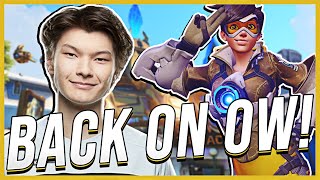 SEN Sinatraa  BACK ON OVERWATCH Tracer Gameplay  FUNNY CLIPS FROM STREAM [upl. by Adnertal]