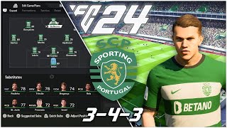 How To Play Like Sporting CP With Rúben Amorims 343 Tactics  EA FC 24 [upl. by Ecnarolf829]