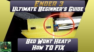 3d printer bed wont heat Check your wires HOW TO FIX [upl. by Renaldo]