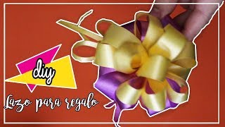 Como hacer MOÑOS CON CINTA DE PAPEL FACIL  Lazos con cinta para regalo [upl. by Ailisab]