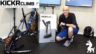 Wahoo KICKR CLIMB Gradient Simulator Unboxing Install Ride Review [upl. by Yrrek]