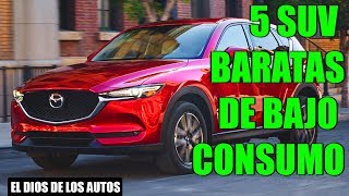 5 MEJORES SUVs BARATAS DE BAJO CONSUMO [upl. by Dougall303]