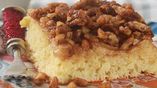 Apple Pecan Yeast Cake Recipe Demonstration  Joyofbakingcom [upl. by Drooff]