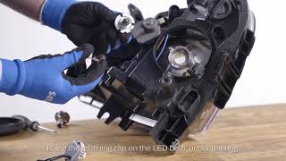 How to replace headlights with Philips Ultinon Essential LEDHL ≈H7 [upl. by Anivlek]