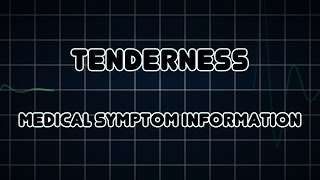 Tenderness Medical Symptom [upl. by Carmena]