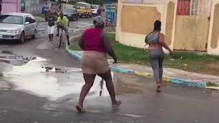 2 big woman fighting over man in jamaica must watch video [upl. by Aindrea]