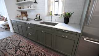 Interior Design — Narrow amp Timeless Rowhouse Kitchen Design Makeover [upl. by Coopersmith]