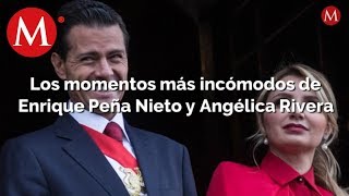 Los momentos más incómodos de Enrique Peña Nieto y Angélica Rivera [upl. by Amimej]