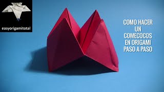 Como hacer un comecocos en origami paso a paso [upl. by Robinett24]