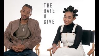 THE HATE U GIVE interviews  Stenberg Apa Smith Carpenter Hornsby Mackie Hall [upl. by Atiluap]