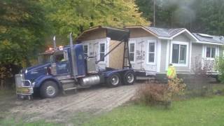 Modular Home Delivered and Set Up [upl. by Neeuq]