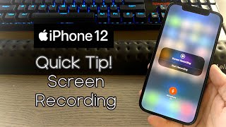 iPhone 1212 Pro Quick Tip Screen Recording [upl. by Avlasor]