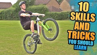 10 MOUNTAIN BIKE SKILLS AND TRICKS YOU SHOULD LEARN [upl. by Torrell]