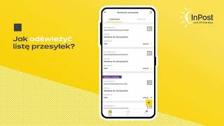 Jak odświeżyć listę przesyłek w InPost Mobile [upl. by Enelad]