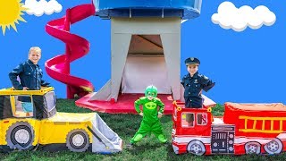 Assistant and Batboy Ryand Defend the Paw Patrol Lookout Tower [upl. by Winstonn]