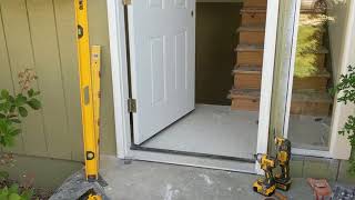 Jeld Wen Front Door Installation  Really crappy products and craftsmanship PART 1 [upl. by Balch]