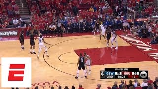 All 27 straight missed Rockets 3pointers during Game 7 vs Warriors  ESPN [upl. by Dami779]